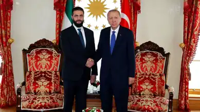 Erdoğan-Şara Görüşmesi Dolmabahçe'de